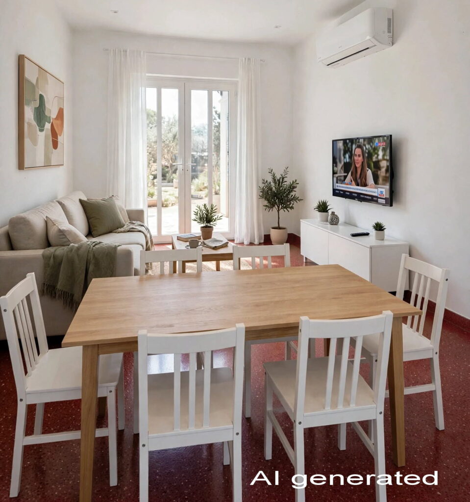soggiorno luminoso casa vacanze Roma ponte lungo comfort appartamento